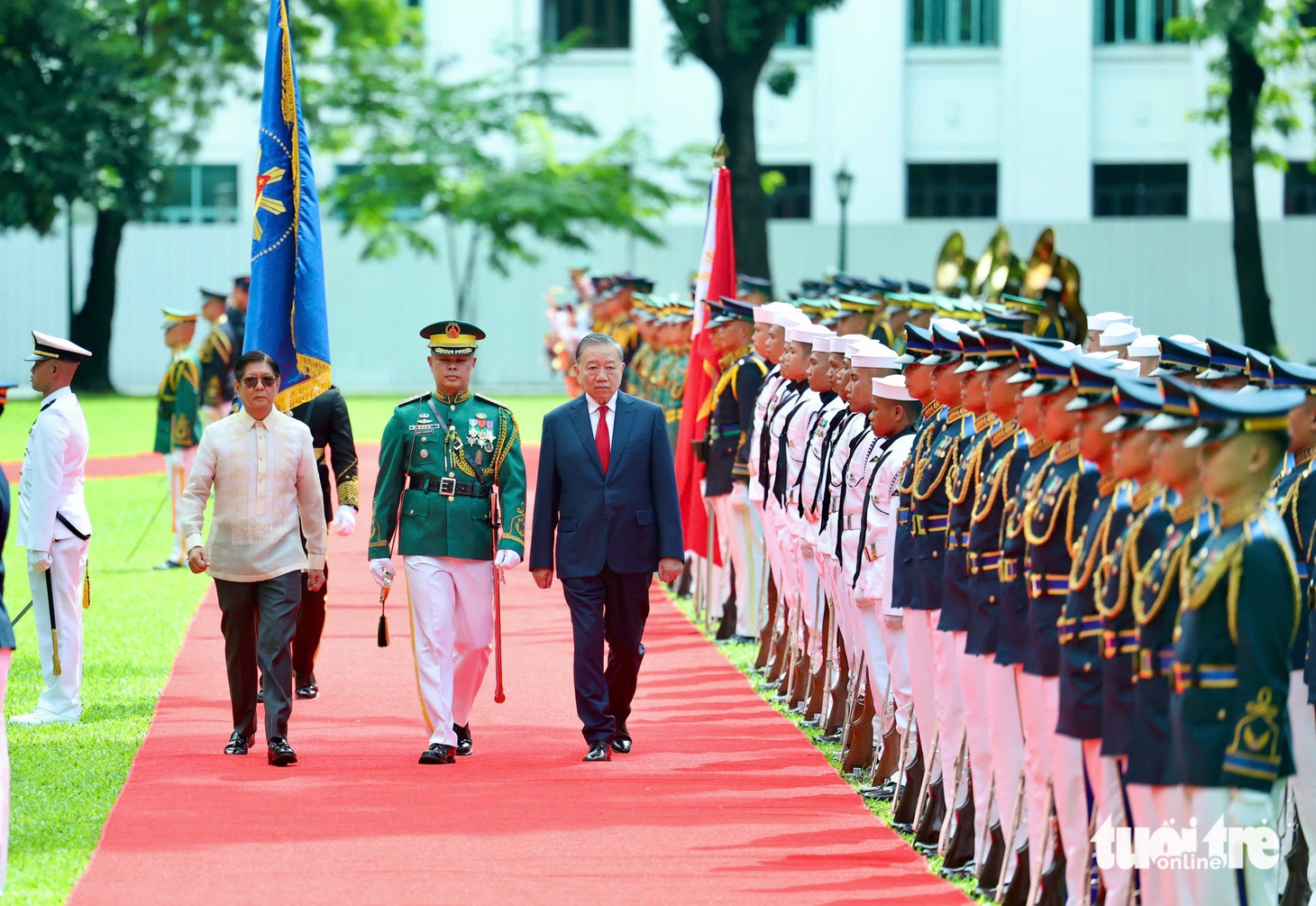 Philippines đón trọng thể Tổng Bí thư, Chủ tịch nước Tô Lâm với 21 loạt đại bác chào mừng - Ảnh 1.