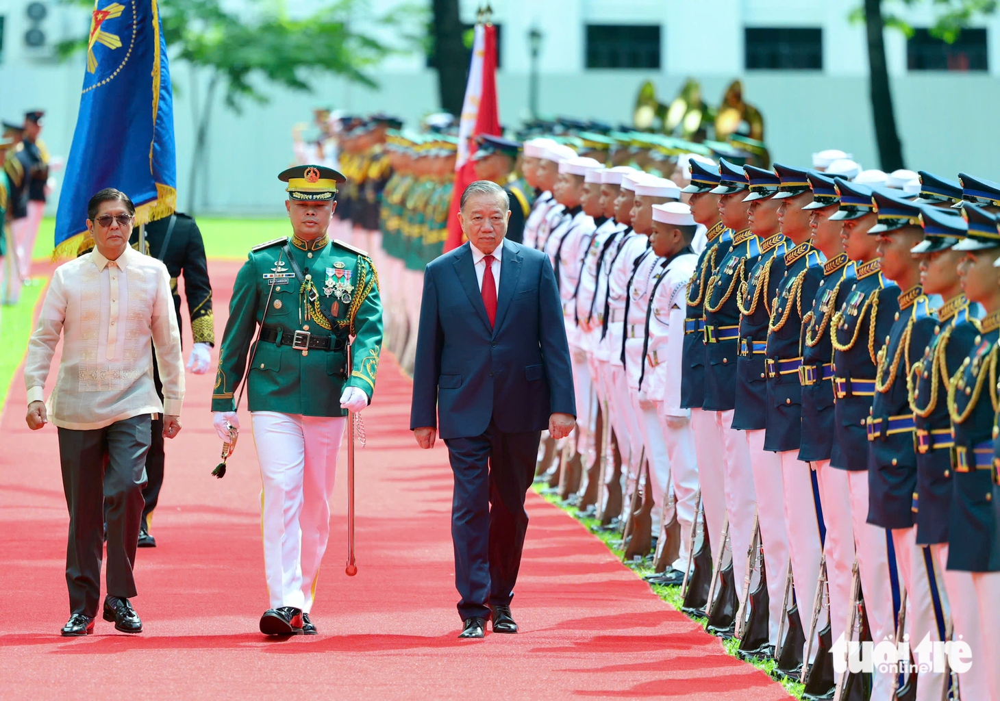 Philippines đón trọng thể Tổng Bí thư, Chủ tịch nước Tô Lâm với 21 loạt đại bác chào mừng - Ảnh 4.