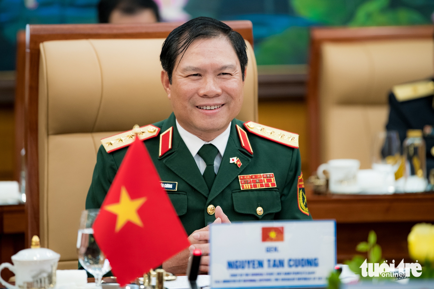Đại tướng Nguyễn Tân Cương hội đàm với Tham mưu trưởng Liên quân Nhật Bản - Ảnh 5.