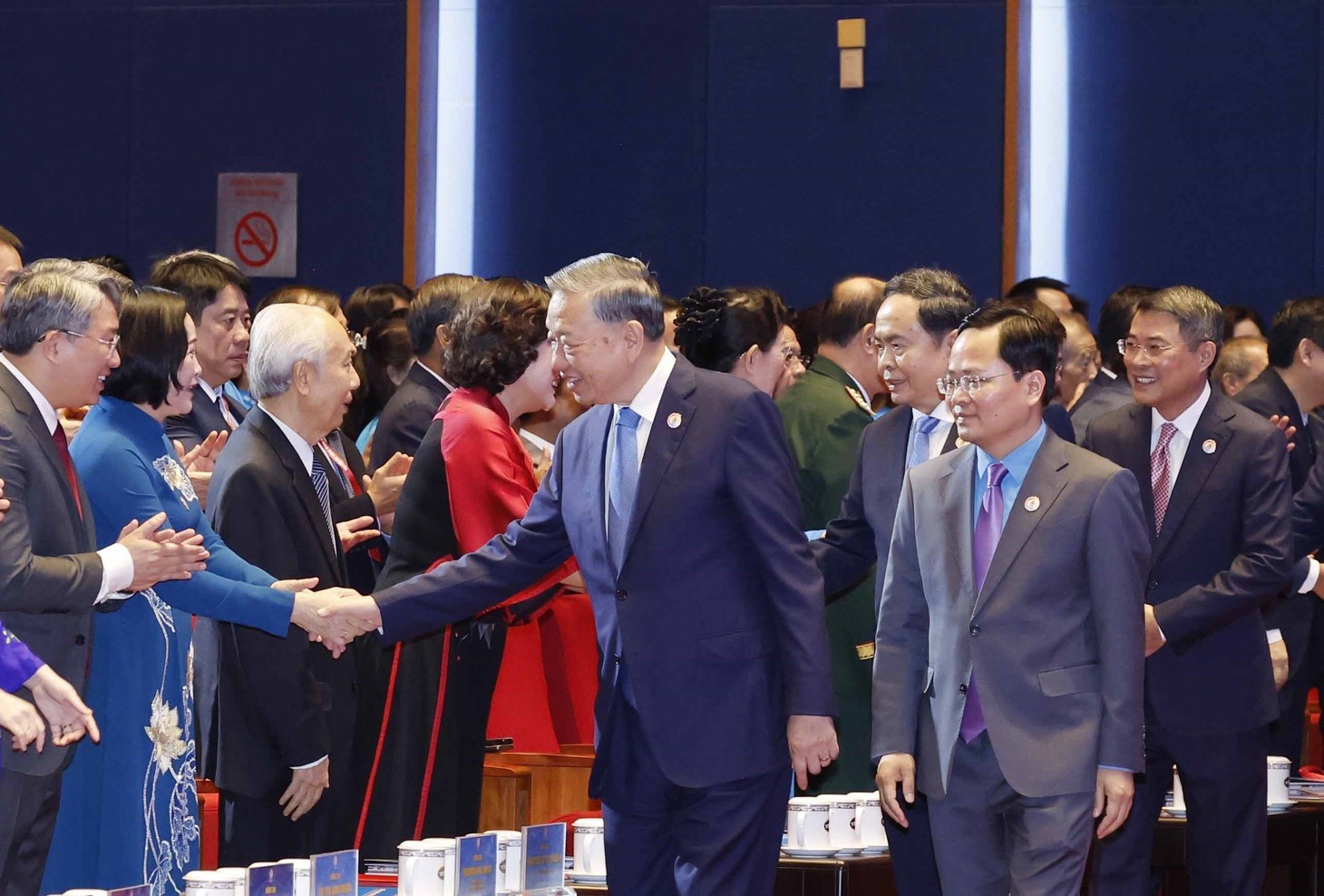 Tổng Bí thư, Chủ tịch nước Tô Lâm và nhiều lãnh đạo dự Đại hội XIV Công đoàn Việt Nam - Ảnh 1.