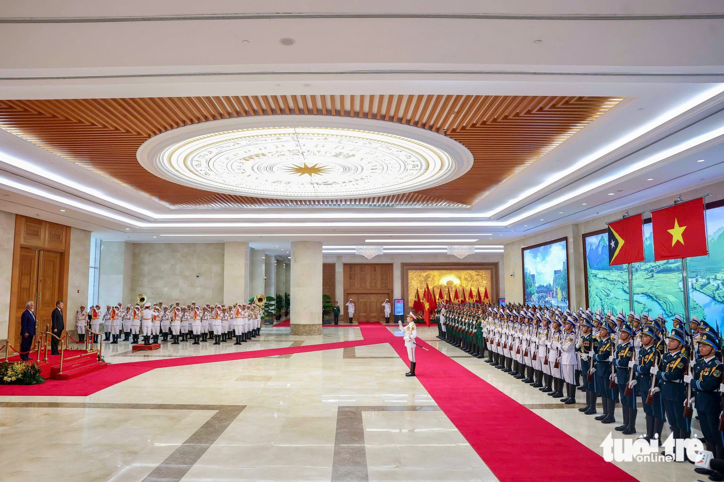 Thủ tướng Lê Minh Hưng đón và hội đàm với Thủ tướng Timor-Leste - Ảnh 6.
