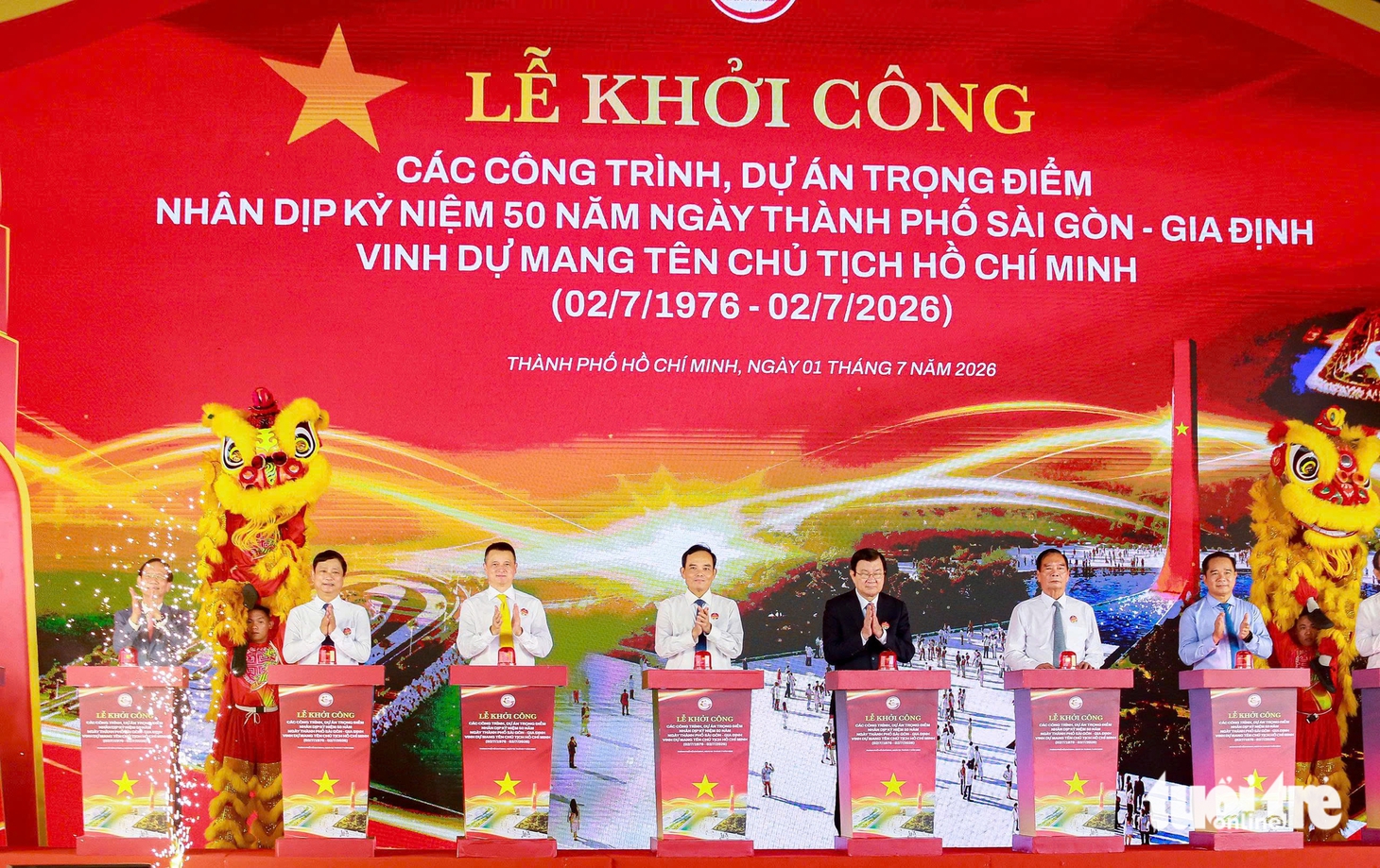 TP.HCM khởi công đồng loạt 8 dự án trọng điểm chào mừng 50 năm mang tên Bác - Ảnh 1.