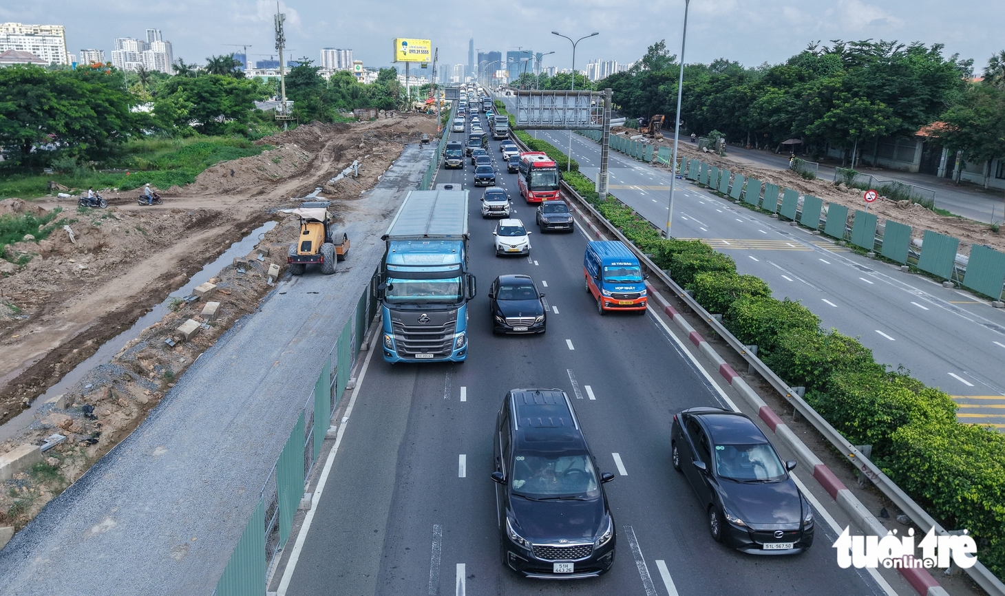 Dự án mở rộng đường nối cao tốc TP . HCM - Long Thành: Tiến độ 60 % vào năm 2026 - Ảnh 1.