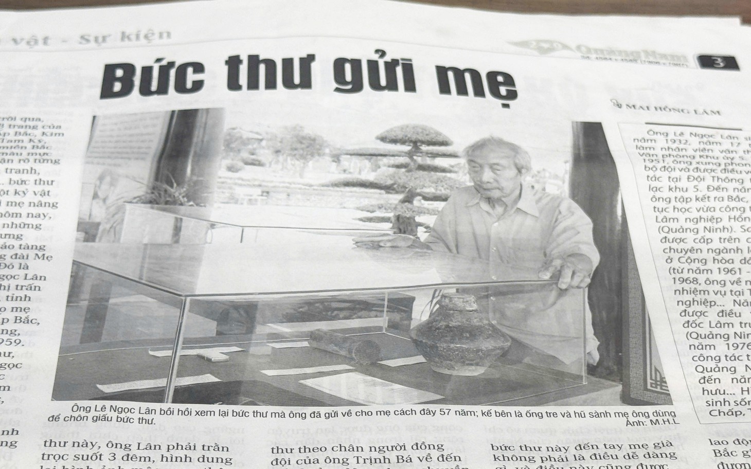 Cảm động bức thư gửi mẹ được giấu kỹ trong ống tre chôn dưới đất - Ảnh 3.