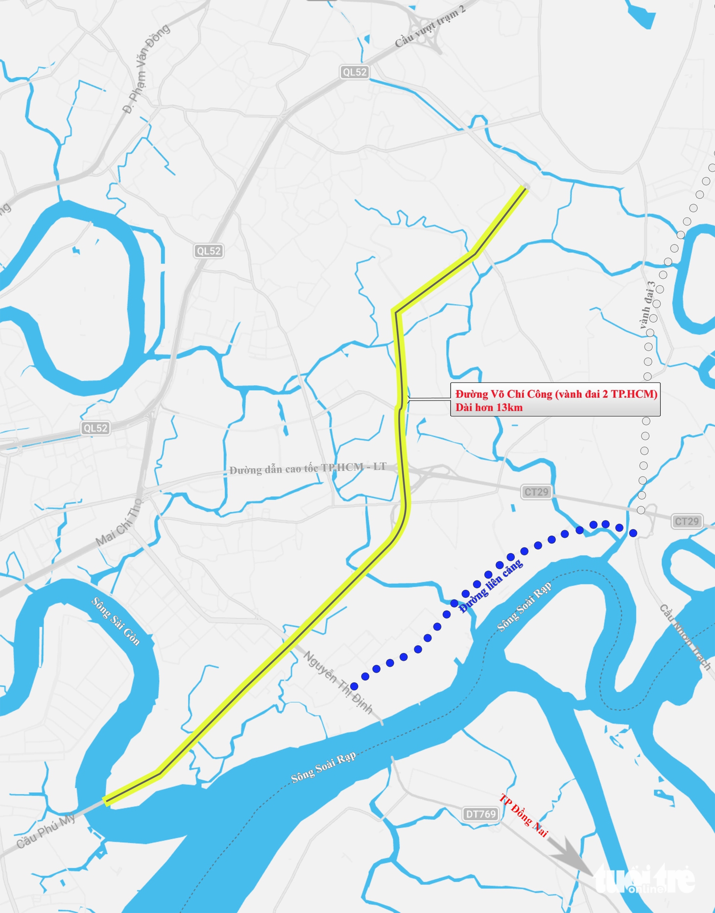 13km đường Võ Chí Công: Từ hành lang container đến đại lộ đô thị khu Đông TP.HCM - Ảnh 2.