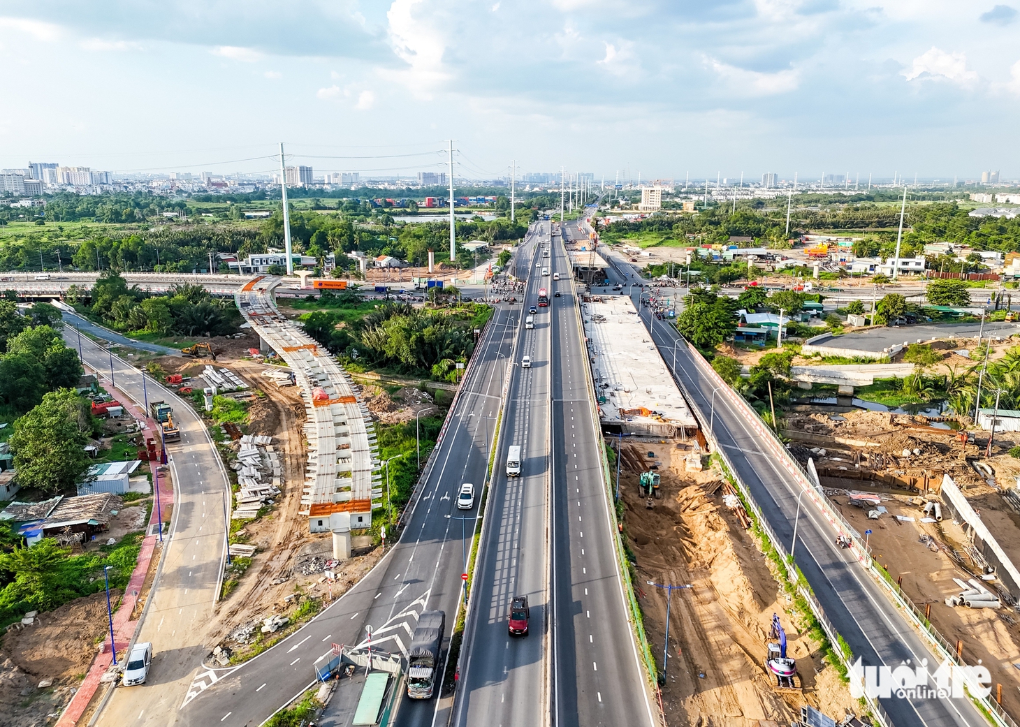 Nút giao Mỹ Thủy 4 tầng, 'van điều tiết' dòng xe cụm cảng Cát Lái TP.HCM - Ảnh 3.