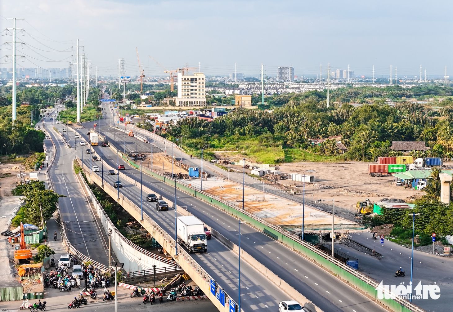 Nút giao Mỹ Thủy 4 tầng, 'van điều tiết' dòng xe cụm cảng Cát Lái TP.HCM - Ảnh 10.