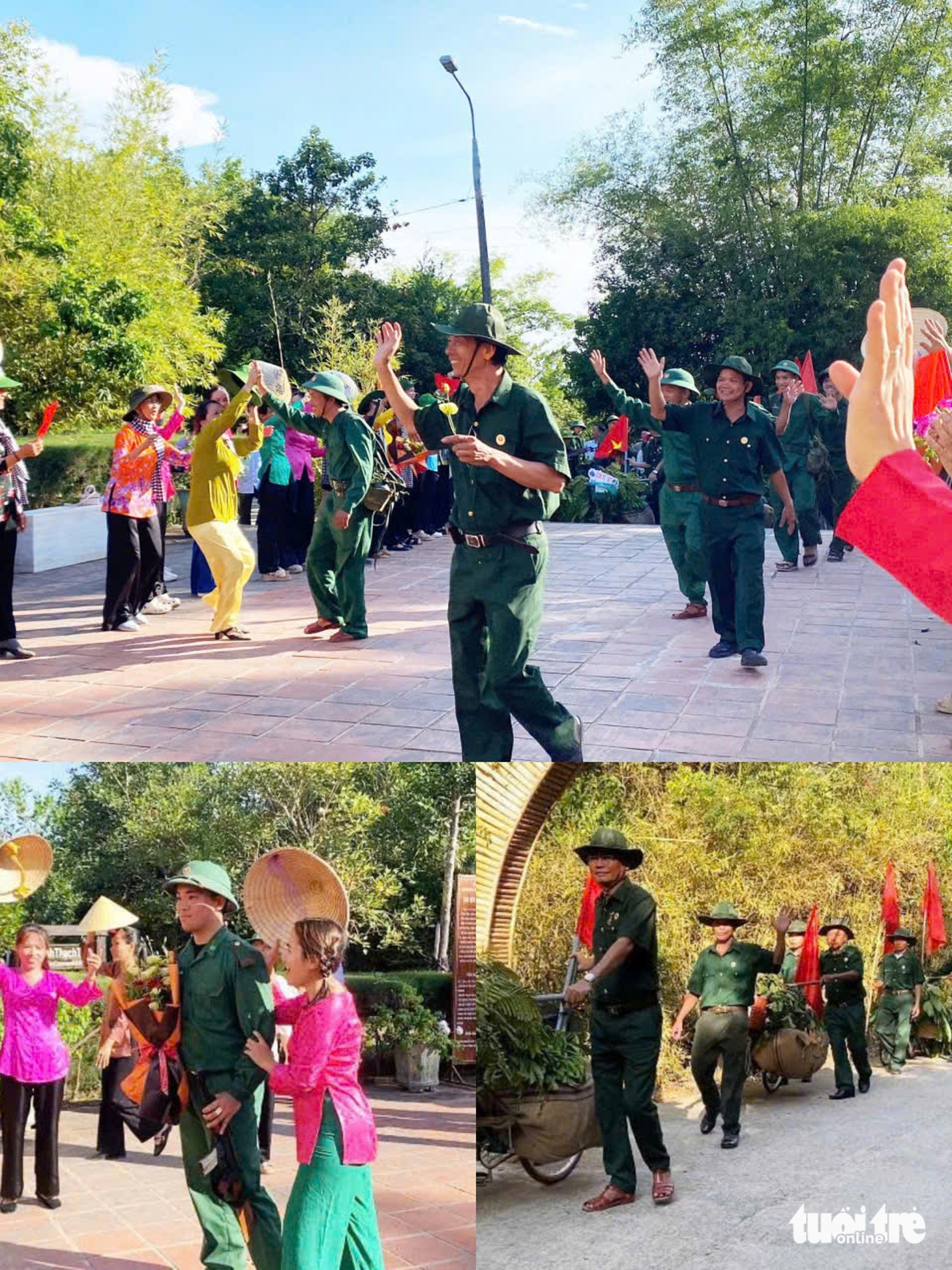 Xúc động cảnh bộ đội hành quân, chiến thắng trở về trong vòng tay yêu thương nhân dân - Ảnh 9.