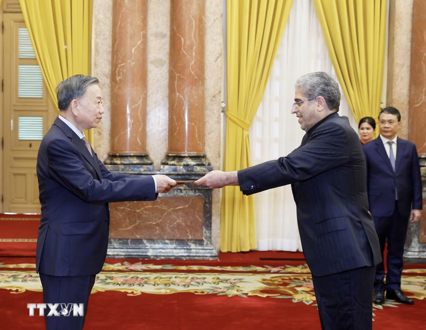 Đại sứ Mỹ, Bồ Đào Nha, Iran, Mông Cổ và Myanmar trình Quốc thư lên Tổng Bí thư, Chủ tịch nước Tô Lâm - Ảnh 6.