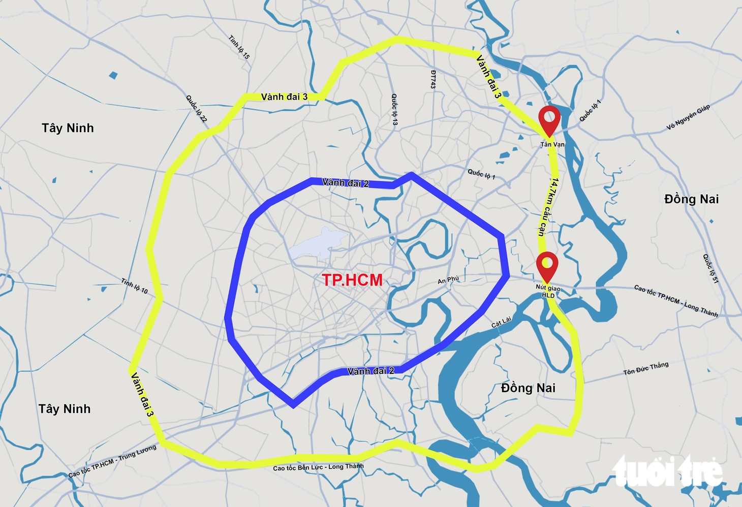 Vành đai 3 TP.HCM vào ‘chặng cuối’, diện mạo tuyến phía Đông đã rõ nét - Ảnh 4.
