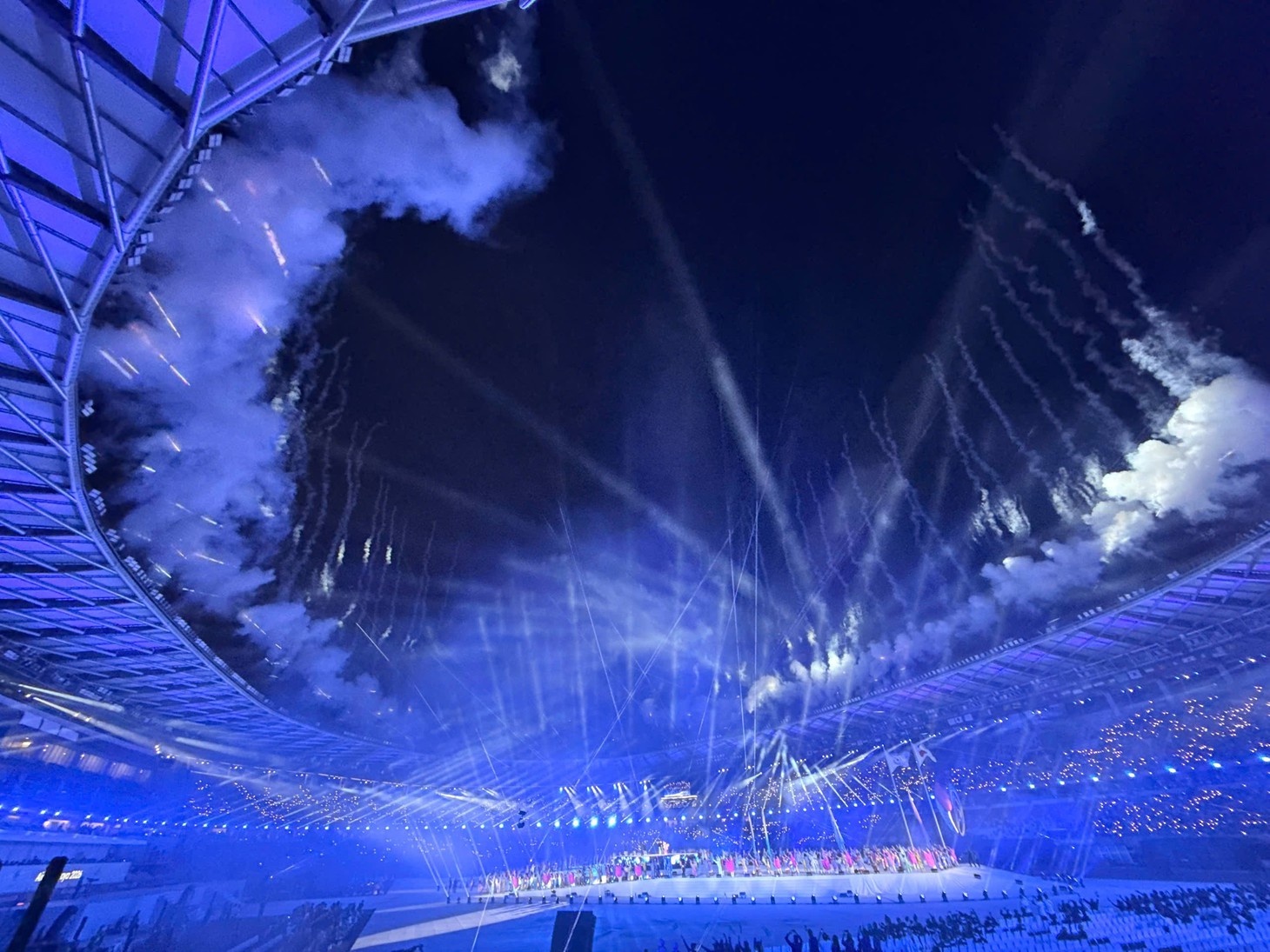 Lễ khai mạc Asiad 20: Kỳ đại hội thể thao châu Á ngập tràn sắc màu - Ảnh 1.