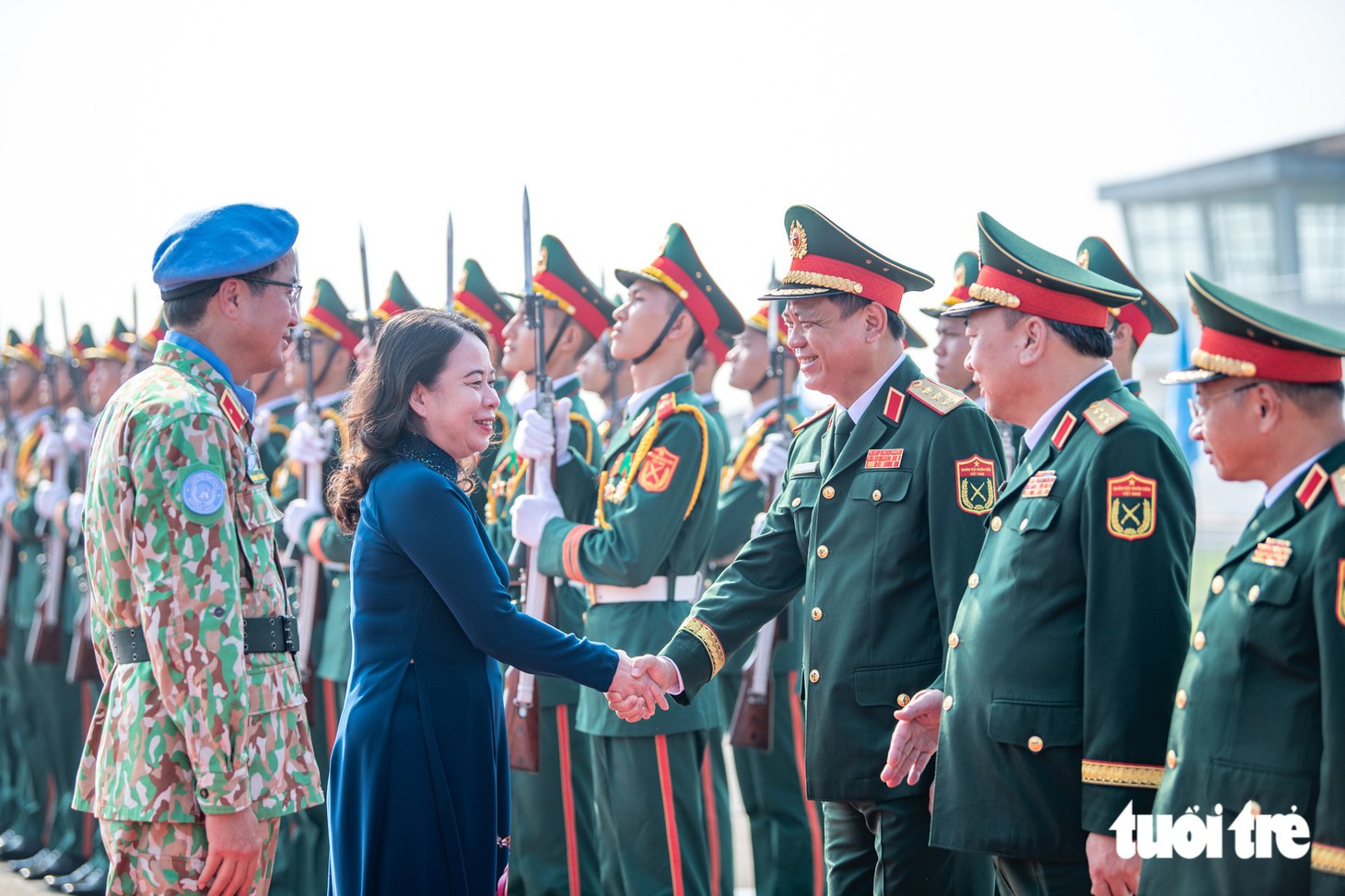 Lễ xuất quân Bệnh viện dã chiến 2 . 8 Và Đội công binh số 5 lên đường làm nhiệm vụ - Ảnh 3.