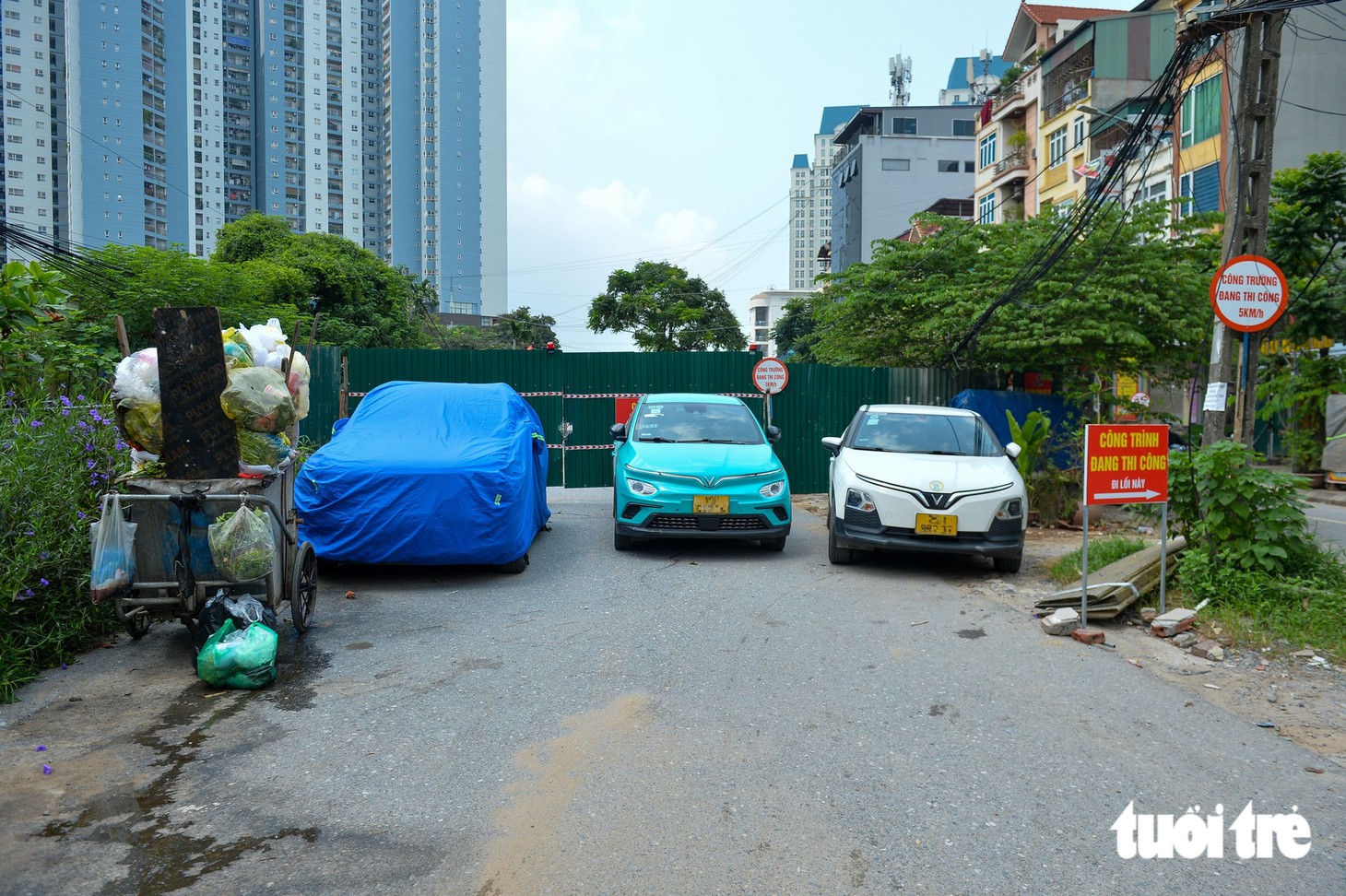 Nơi làm đường bị biến thành bãi rác - Ảnh 5.
