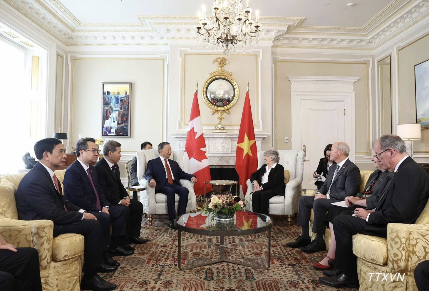 Kỵ binh Canada hộ tống Tổng Bí thư, Chủ tịch nước Tô Lâm tại lễ đón trọng thể - Ảnh 10.