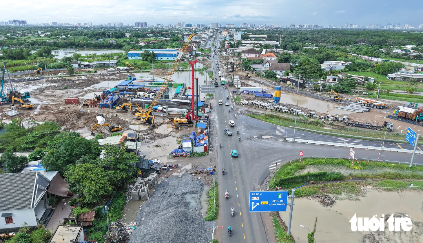 Nút giao đường Rừng Sác, quốc lộ 50 với cao tốc Bến Lức - Long Thành thi công “thần tốc” từ 7-12 tháng - Ảnh 7.