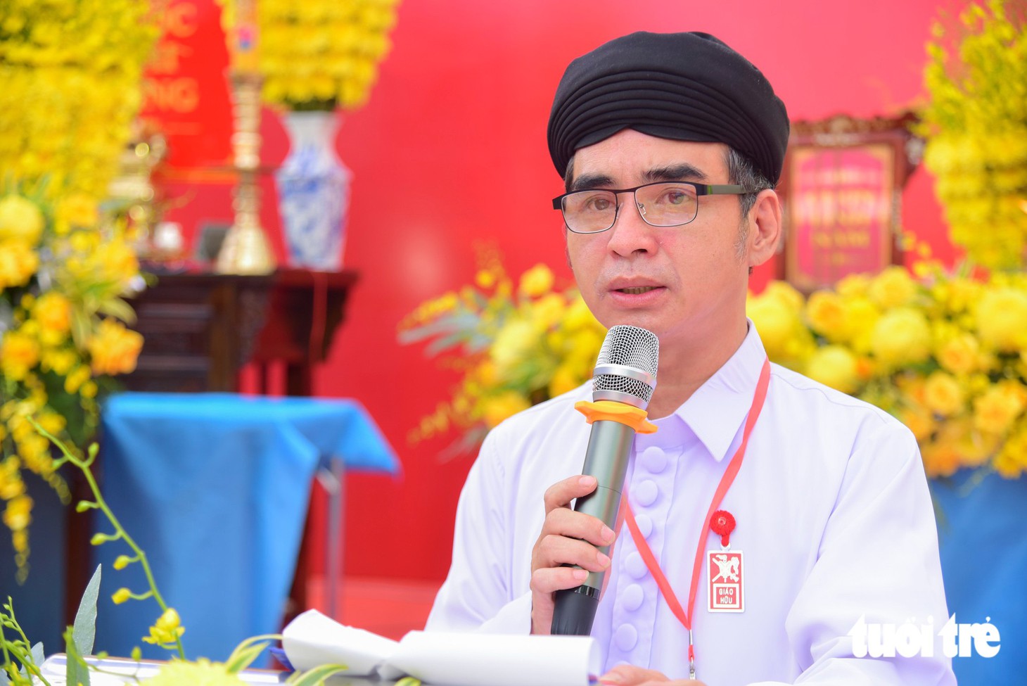 Họ đạo Cao Đài Chợ Lớn cầu siêu cho anh hùng liệt sĩ tại công viên Lê Thị Riêng - Ảnh 2.