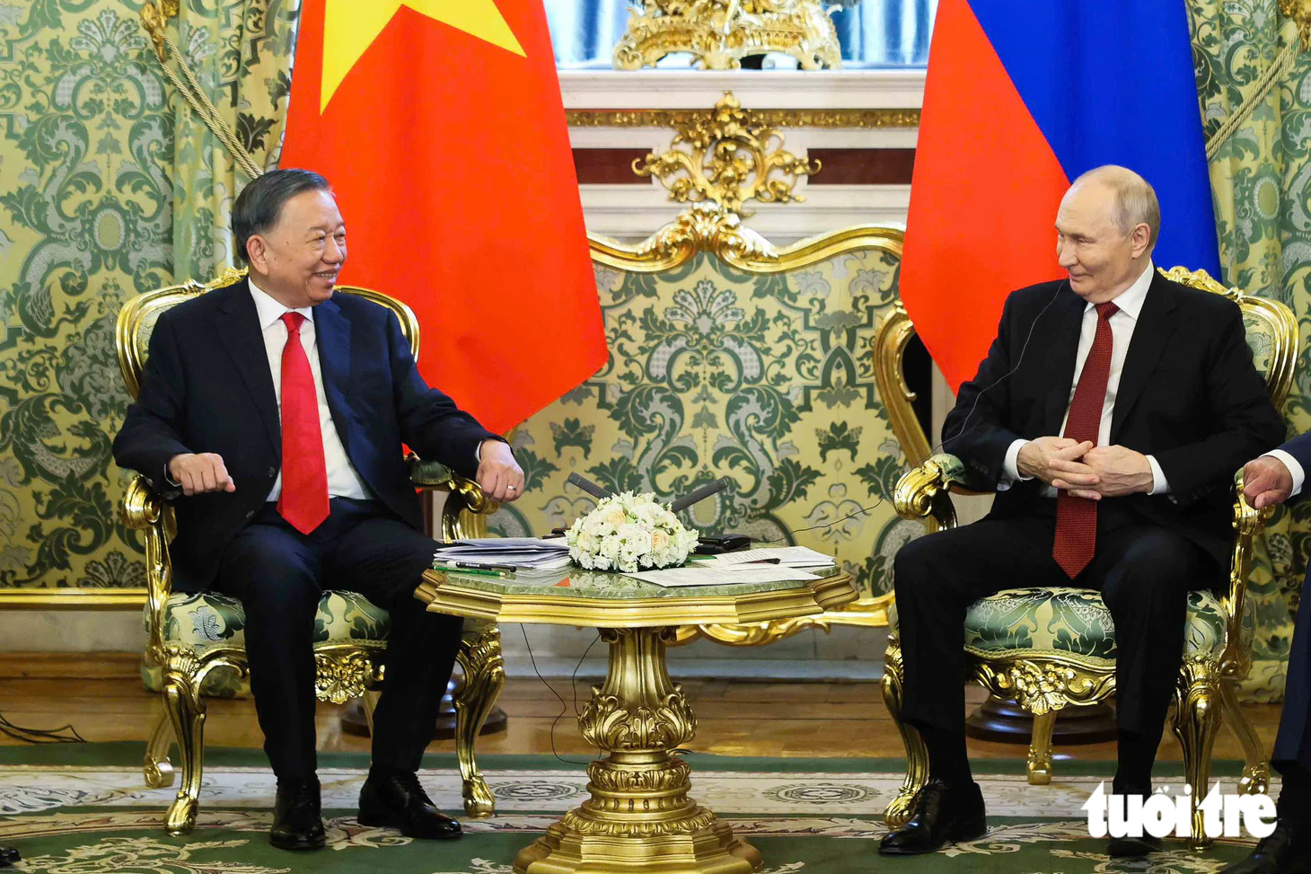 Tổng thống Nga Vladimir Putin đón Tổng Bí thư, Chủ tịch nước Tô Lâm và Phu nhân tại Điện Kremlin - Ảnh 8.