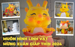 Có gì bên trong xưởng chế tác linh vật rồng Tết Giáp Thìn 2024?