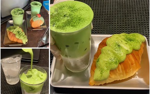 Giải nhiệt cùng nước dừa kem matcha hot trend