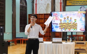 Quán quân Thủ lĩnh sinh viên TP.HCM 2026: Người trẻ không nên chỉ tiêu thụ AI- Ảnh 5.