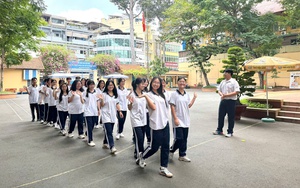 Trường THPT Trần Khai Nguyên gây ấn tượng với màn cheerleading tại Ngày hội Tự tin vào lớp 10 - Ảnh 3.