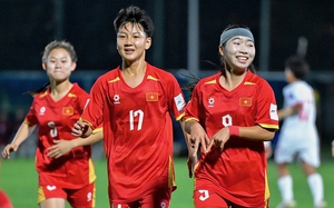 Chiêm ngưỡng 2 siêu phẩm đá phạt giúp U17 nữ Việt Nam đánh bại Myanmar - Ảnh 1.