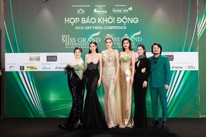 Thùy Tiên, Thiên Ân đọ sắc cùng đương kim Miss Grand International 2022 Isabella