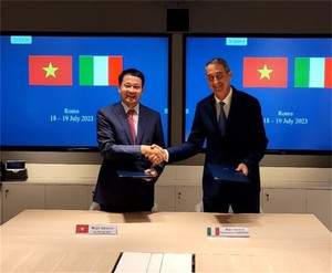 Vietnamese institute, Italian group launch space technology center to develop high-tech products- Ảnh 1.