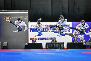 Vietnamese trio retain world taekwondo gold in S.Korea - Ảnh 3.