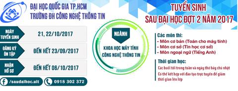 Đại học Công nghệ thông tin tuyển sinh sau Đại học đợt 2 năm 2017 - Ảnh 1. Đại học Công nghệ thông tin tuyển sinh sau Đại học đợt 2 năm 2017 - Ảnh 1.