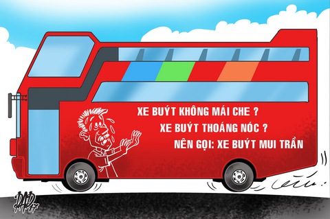Xe buýt thoáng nóc, không mái che thì cứ gọi xe buýt mui trần đi! - Ảnh 1. Xe buýt thoáng nóc, không mái che thì cứ gọi xe buýt mui trần đi! - Ảnh 1.
