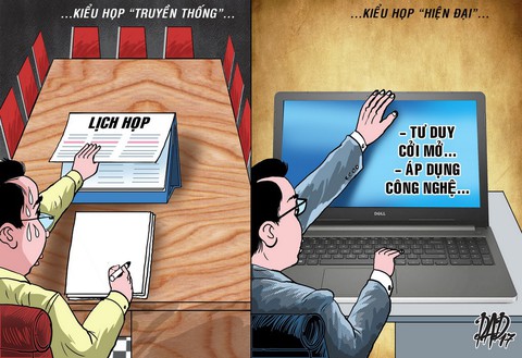 Họp tràn lan chủ yếu do tư duy lãnh đạo? - Ảnh 1. Họp tràn lan chủ yếu do tư duy lãnh đạo? - Ảnh 1.