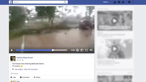 Bão tin giả ăn theo bão Irma kiếm triệu view - Ảnh 1. Bão tin giả ăn theo bão Irma kiếm triệu view - Ảnh 1.