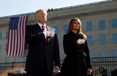 Tổng thống Trump chủ trì lễ tưởng niệm 11-9 - Ảnh 2. Tổng thống Trump chủ trì lễ tưởng niệm 11-9 - Ảnh 2.
