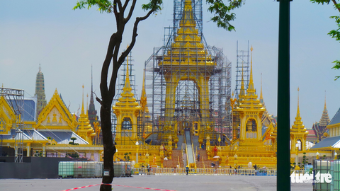 Chuẩn bị cho lễ hoả táng Nhà vua Thái Lan - Ảnh 5.