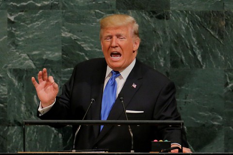 Ông Trump tiếp tục công kích Triều Tiên - Ảnh 1. Ông Trump tiếp tục công kích Triều Tiên - Ảnh 1.