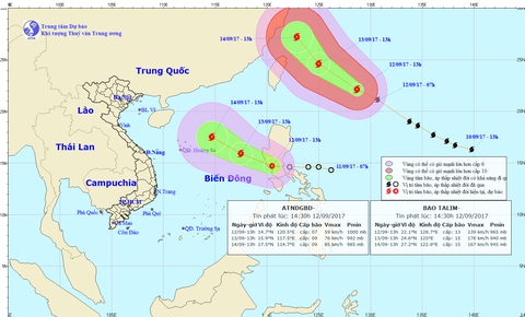 Áp thấp nhiệt đới có thể mạnh thành bão - Ảnh 1. Áp thấp nhiệt đới có thể mạnh thành bão - Ảnh 1.