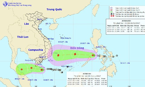 Do áp thấp nhiệt đới phải dời lễ tưởng niệm 20 năm bão Linda - Ảnh 1. Do áp thấp nhiệt đới phải dời lễ tưởng niệm 20 năm bão Linda - Ảnh 1.