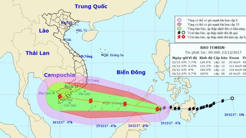 Bão Tembin đang trên đường tiến vào Biển Đông - Ảnh 1. Bão Tembin đang trên đường tiến vào Biển Đông - Ảnh 1.
