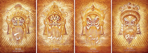 Poster vở tuồng cổ San Hậu chất liệu trúc chỉ đoạt giải thưởng Mỹ - Ảnh 1. Poster vở tuồng cổ San Hậu chất liệu trúc chỉ đoạt giải thưởng Mỹ - Ảnh 1.