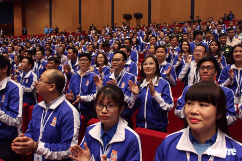 Đại hội Đoàn toàn quốc lần thứ XI họp phiên thứ nhất - Ảnh 5. Đại hội Đoàn toàn quốc lần thứ XI họp phiên thứ nhất - Ảnh 5.