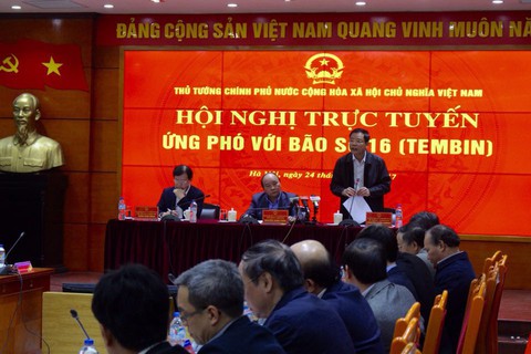 Thủ tướng: có thể đóng giàn khoan tránh bão Tembin - Ảnh 1. Thủ tướng: có thể đóng giàn khoan tránh bão Tembin - Ảnh 1.