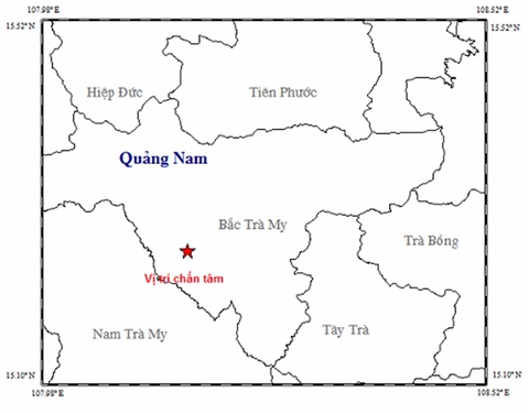 Bắc Trà My lại động đất 2,8 độ Richter - Ảnh 2. Bắc Trà My lại động đất 2,8 độ Richter - Ảnh 2.