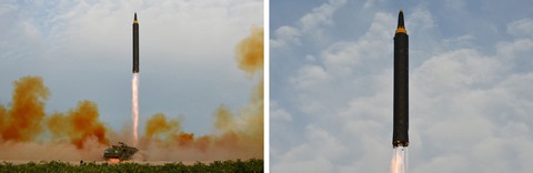 Triều Tiên công bố loạt ảnh phóng tên lửa Hwasong-12 - Ảnh 7. Triều Tiên công bố loạt ảnh phóng tên lửa Hwasong-12 - Ảnh 7.