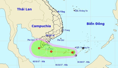 Áp thấp nhiệt đới trên biển Đông, miền Trung, miền Nam mưa lớn - Ảnh 1. Áp thấp nhiệt đới trên biển Đông, miền Trung, miền Nam mưa lớn - Ảnh 1.