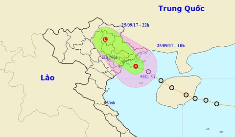 Áp thấp ngay trên biển Quảng Ninh - Hải Phòng, giật cấp 9 - Ảnh 1. Áp thấp ngay trên biển Quảng Ninh - Hải Phòng, giật cấp 9 - Ảnh 1.