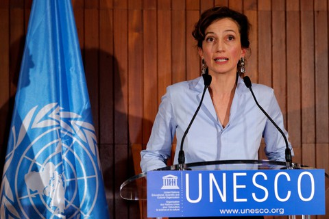 Cựu Bộ trưởng Văn hóa Pháp đắc cử Tổng giám đốc UNESCO - Ảnh 1. Cựu Bộ trưởng Văn hóa Pháp đắc cử Tổng giám đốc UNESCO - Ảnh 1.