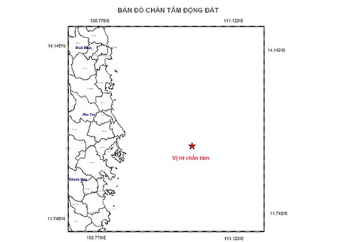Xuất hiện một trận động đất nhẹ trên biển Đông - Ảnh 1. Xuất hiện một trận động đất nhẹ trên biển Đông - Ảnh 1.