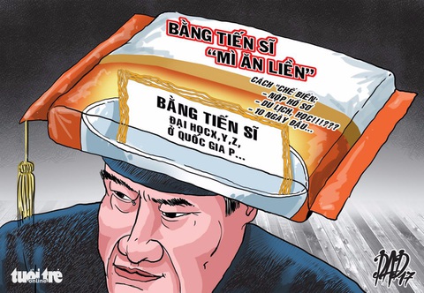 Bằng tiến sĩ tiện dụng - Ảnh 1. Bằng tiến sĩ tiện dụng - Ảnh 1.