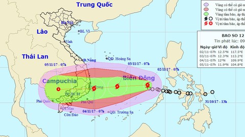 Áp thấp nhiệt đới mạnh thành bão, gió giật cấp 10 - Ảnh 1. Áp thấp nhiệt đới mạnh thành bão, gió giật cấp 10 - Ảnh 1.
